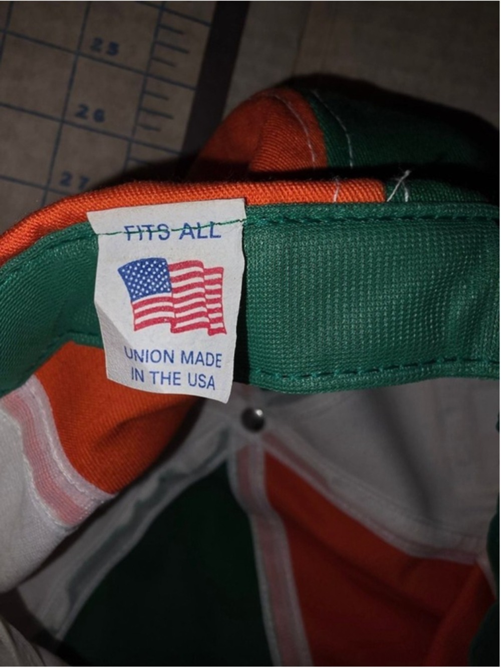 Ireland Patch & Colors Newsboy Snapback Vintage Made In USA w/union label!! EUC - Picture 10 of 10
